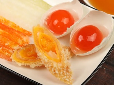 i广东潮汕粤菜潮菜咸蛋卷油炸传统手